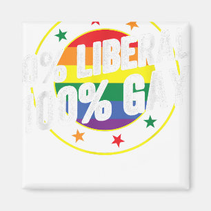 Íman 0 Gay Liberal 100 LGBT Design para Conservadores