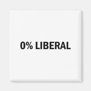 Íman 0% Liberal 0 Por cento Liberal Engraçado Conservad