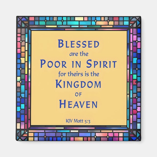 Íman 1ª Beatitude do Sermão da Montanha (Frente)