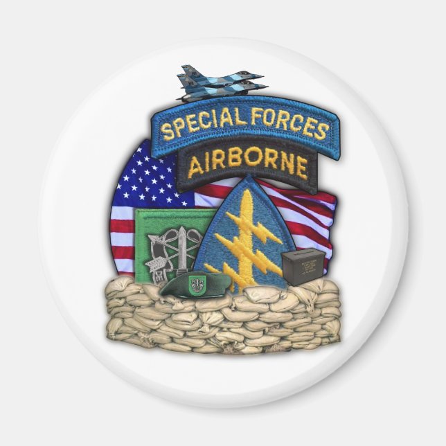 Íman 10º grupo de forças especiais veteranos vets iraq  (Frente)