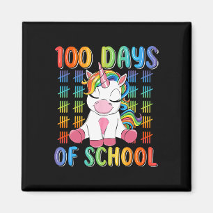 Íman 100º Dia Da Escola Para Meninas Cute Unicórnio