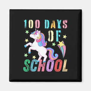 Íman 100º Dia De Crianças De Unicórnio 100 Dias Mais In