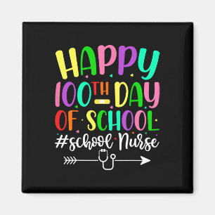 Íman 100º Dia De Enfermeiro Escolar Stetoscope 100 Dias