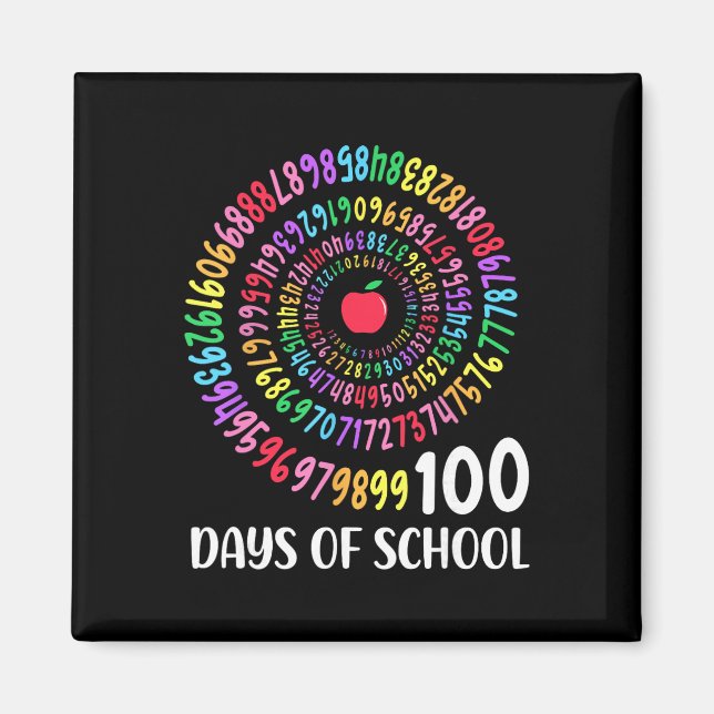 Íman 100º Dia De Escola 100 Dias Matemática Número Prof (Frente)