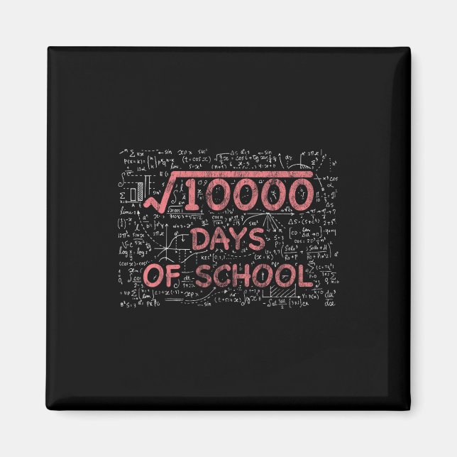 Íman 100º Dia De Professora De Matemática Na Escola 100 (Frente)