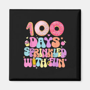 Íman 100º Dia De Rosquinha Escolar 100 Dias Empurrados