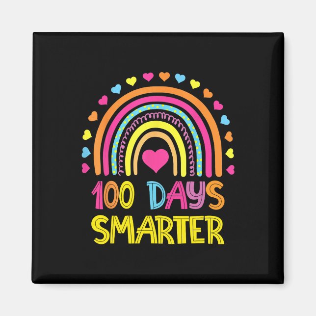 Íman 100º Dia Do Arco-Íris Escolar 100 Dias Mais Inteli (Frente)