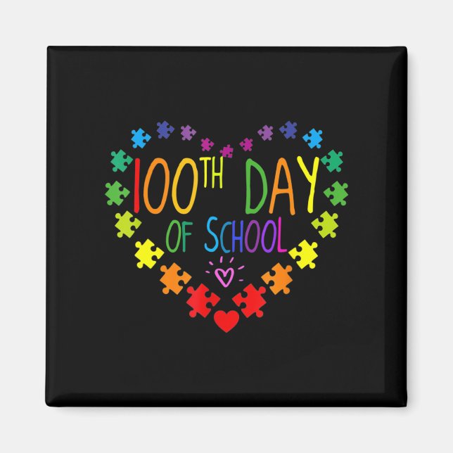 Íman 100º Dia do Professor de Autismo Escolar (Frente)