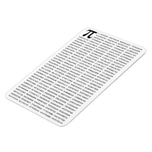 Íman 1000 Primeiros Dígitos Número Pi  Símbolo matem