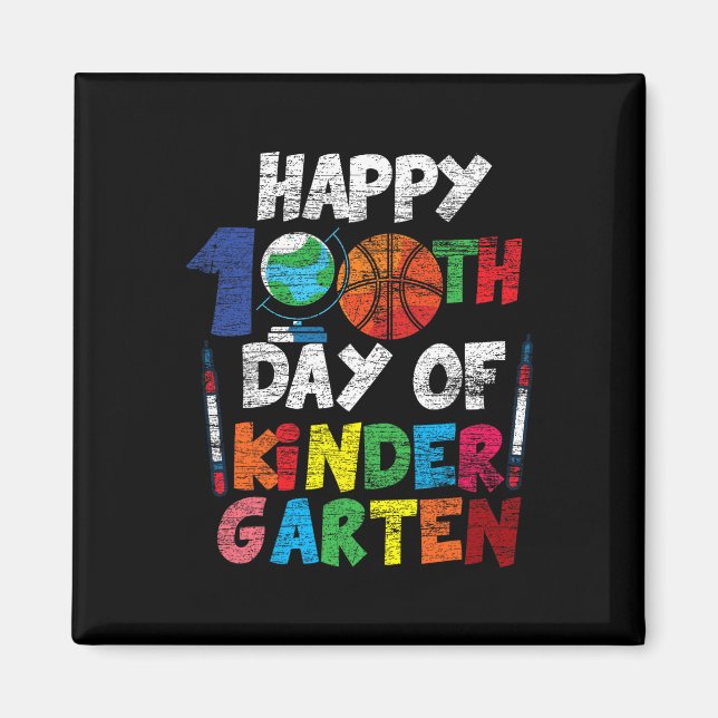 Íman 100. º Dia De Jardim Infantil Fora De 100 Dias De  (Frente)