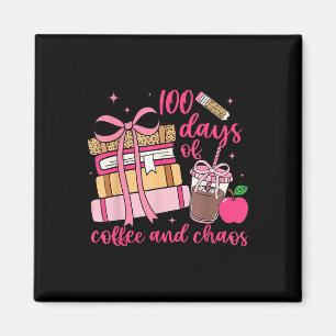 Íman 100.º Dia De Professores Escolares 100 Dias De Caf