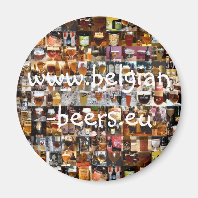 Íman 100 Cervejas Belgas Magnet (Frente)