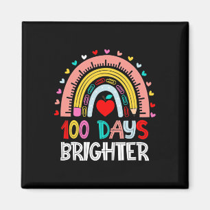 Íman 100 dias Brighter Rainbow 100º Dia do Teac Escolar