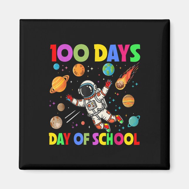 Íman 100 Dias De Astronauta Espacial Escolar 100 Dias (Frente)