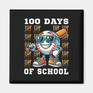 Íman 100 Dias De Basebol Escolar 100º Dia Da Escola