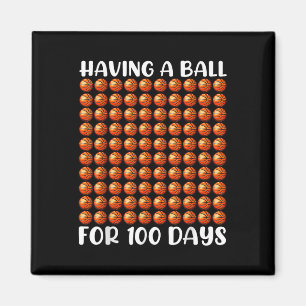 Íman 100 Dias De Basquete Escolar 100.º Dia 100 Dias