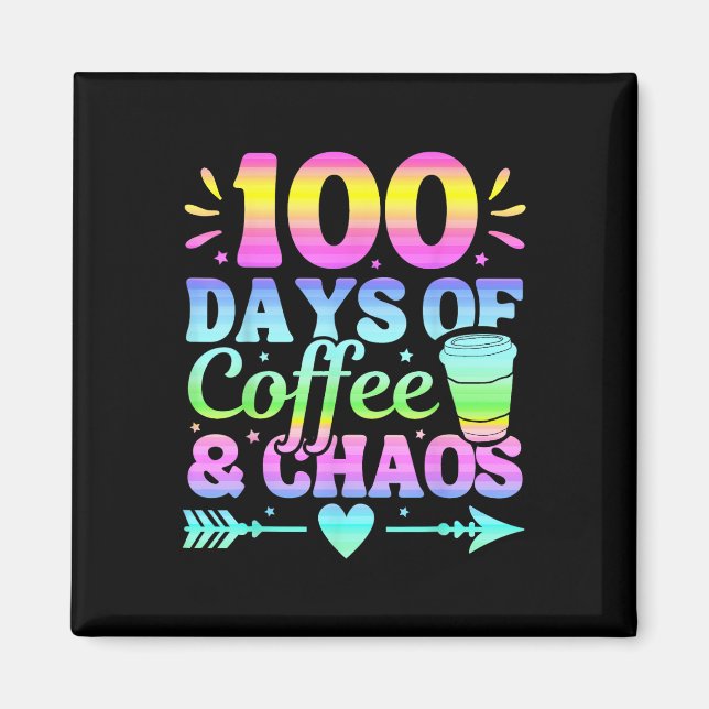 Íman 100 Dias De Café E Caos 100 Dias De Escola (Frente)