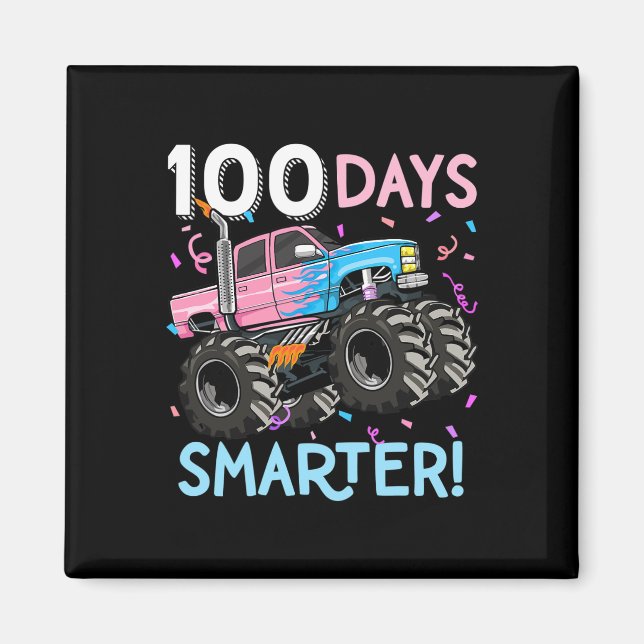 Íman 100 Dias De Caminhão Monstro Mais Inteligente 100º (Frente)