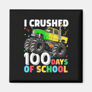 Íman 100 dias de caminhonete de monstro escolar 100º di