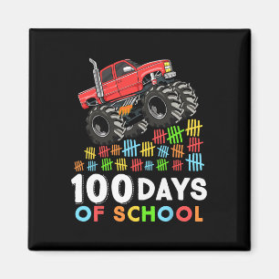 Íman 100 dias de caminhonete de monstro escolar 100º di