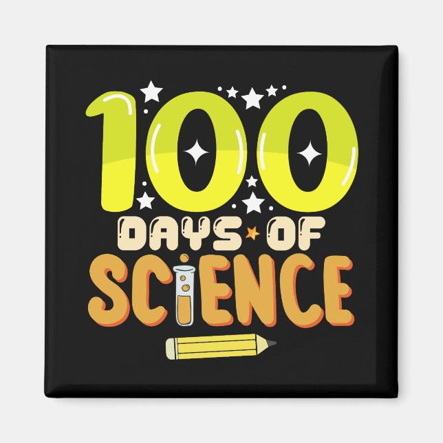 Íman 100 Dias de Ciência Professor do 100º Dia de Escol (Frente)