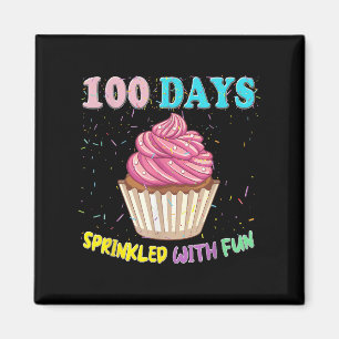 Íman 100 Dias De Cupcake Rosa Rosa Misturado 100 Dias D