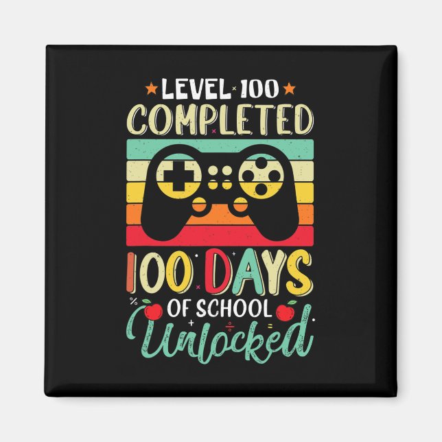 Íman 100 Dias De Desbloqueio De Nível De Jovens Jogador (Frente)