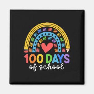 Íman 100 Dias De Design De Celebração Do Arco-Íris Esco