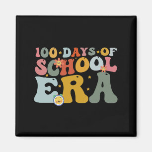 Íman 100 Dias De Era Escolar Groovy Professor Crianças