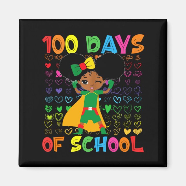 Íman 100 Dias De Escola E Mês Da História Afro-American (Frente)