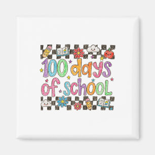 Íman 100 Dias De Escola Estilo De Letra De Giz Professo
