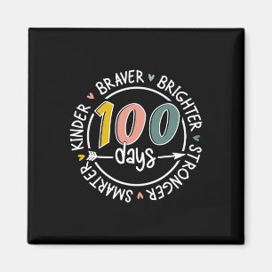 Íman 100 Dias De Escola Mais Inteligente Kinder Brighte