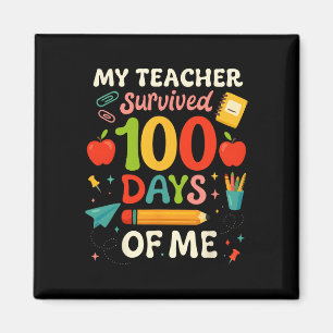 Íman 100 Dias De Escola Meu Professor Sobreviveu 100 Di