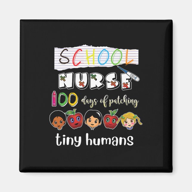 Íman 100 dias de escola patchando pequenas escolas de h (Frente)