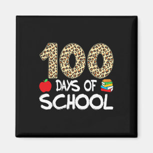 Íman 100 Dias De Escola Professor Leopardo 100º Dia De 