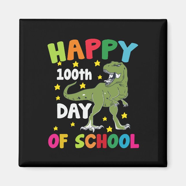 Íman 100 Dias De Escola Trex 100º Dia de Escola  (Frente)