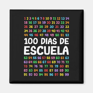 Íman 100 Dias De Escuela Professora Espanhola