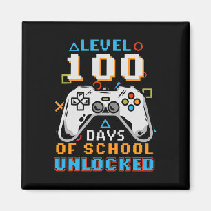 Íman 100 Dias De Estudante De Jogo De Vídeo Desbloquead