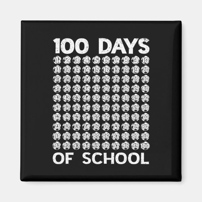 Íman 100 Dias De Futebol Escolar 100º Dia De Aula Menin (Frente)