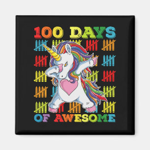 Íman 100 Dias De Lindo Unicórnio 100º Dia De Escola