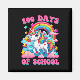 Íman 100 Dias De Meninas De Unicórnio Escolar Curem 100