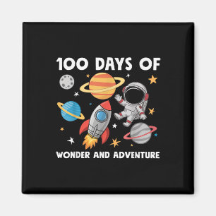 Íman 100 Dias De Meninos Espaciais Astronautas Da Escol