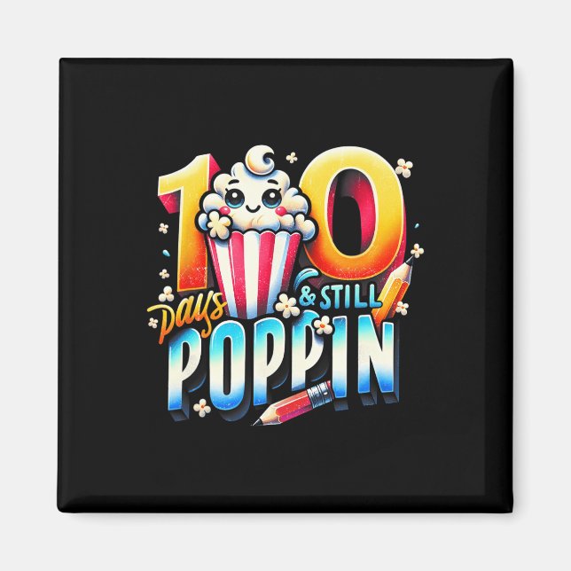 Íman 100 Dias De Pipoca Divertida Que Voltava Para Scho (Frente)