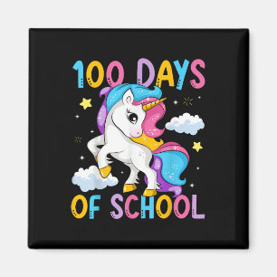 Íman 100 Dias De Professora Do Unicórnio 100.