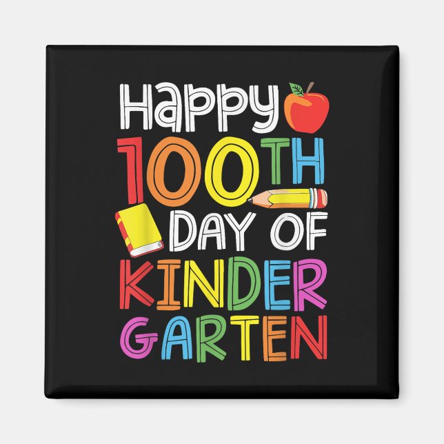 Íman 100 Dias De Professores Do Jardim De Infância 100  (Frente)