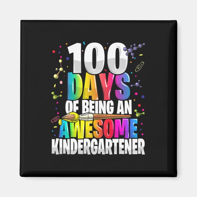 Íman 100 dias de ser um ótimo jardim de infância (Frente)