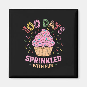 Íman 100 Dias Empurrados Com Cupcake Divertido 100 Dias