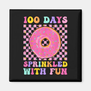 Íman 100 Dias Empurrados Com Rosquinha Divertida 100 Di