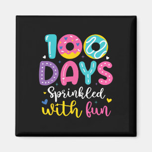 Íman 100 Dias Empurrados Com Rosquinha Divertida 100 Di