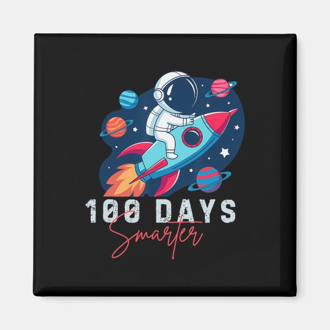 Íman 100 dias mais inteligente Astronauta Espacial 100º (Frente)